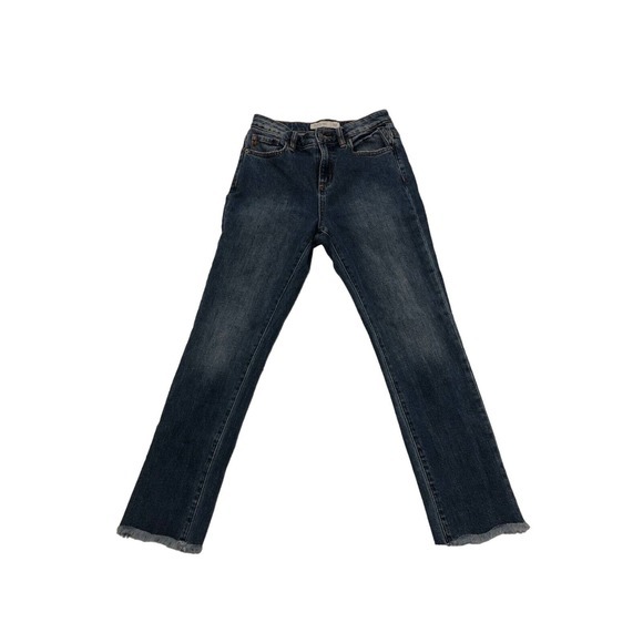 Miss Me Denim - miss me jeans Size /‎ 26 High-Rise Ankle Straight Medium Dark Denim